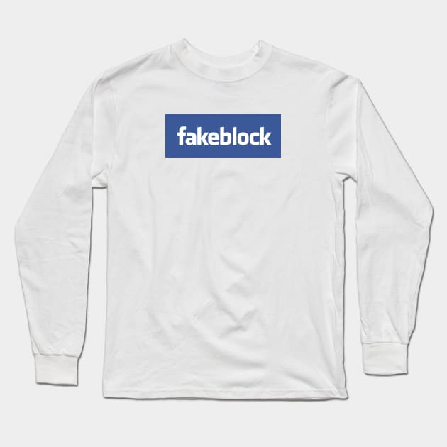 Fakeblock Long Sleeve T-Shirt by Outpost